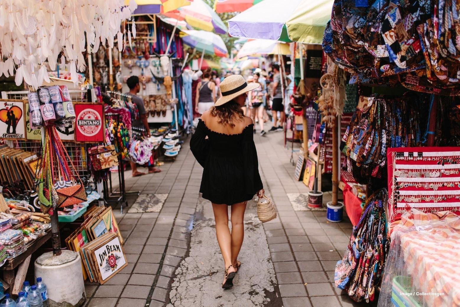 Seminyak Square Market menjadi destinasi spot foto di pasar