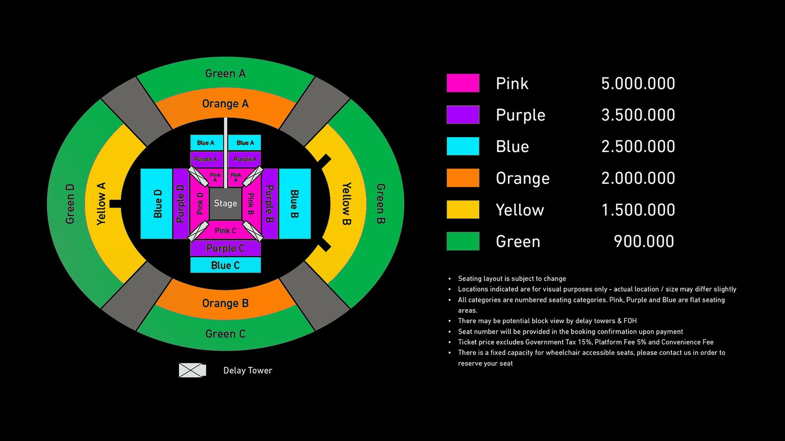 Ed Sheeran Tour 2024 Jakarta Stage Layout
