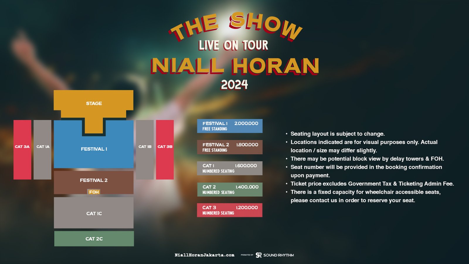 Niall Horan The Show Live On Tour 2024 Stage Layout