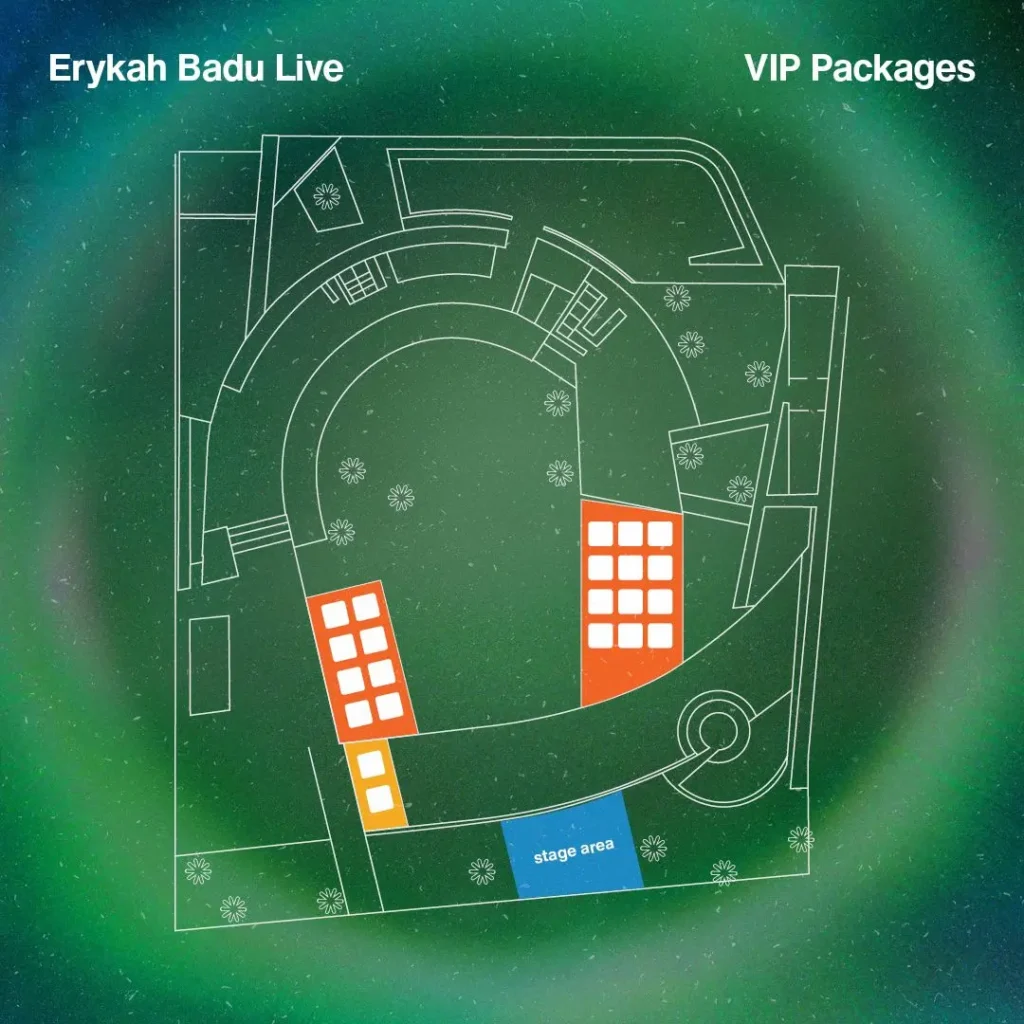 Seating Plan Erykah Badu 2024 Bali 